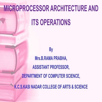 8085 MICROPROCESSOR ARCHITECTURE AND ITS OPERATIONS | PPT