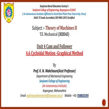 4.6 cycloidal motion