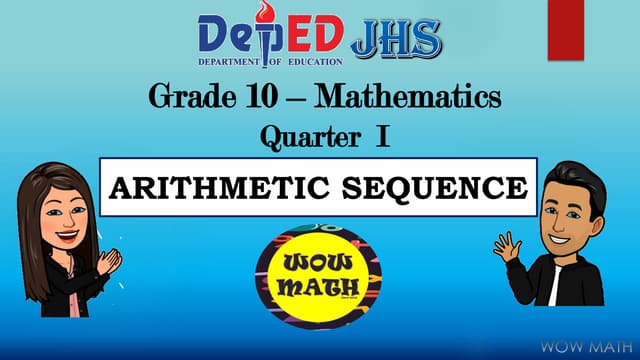 Arithmetic Sequence | PPT