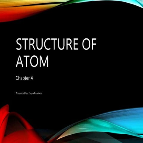 Structure of atom(11th standard Maharashtra state board)