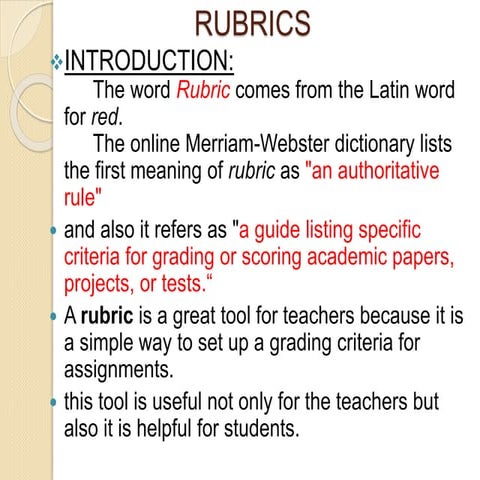 4. rubrics and affective domain tool