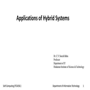 Applications of hybrid systems