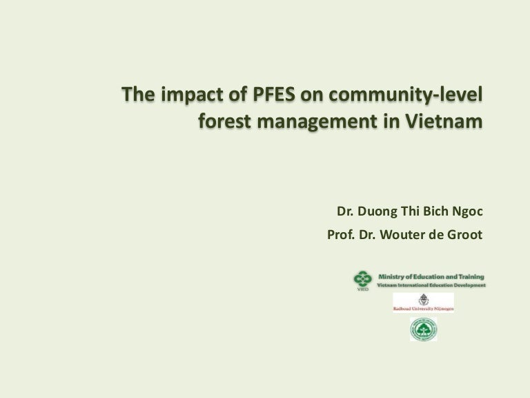 thumbnail of  The Impact of PFES on Community-level Forest Management in Vietnam