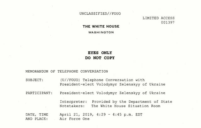 Стенограмма Трампа и Зеленского