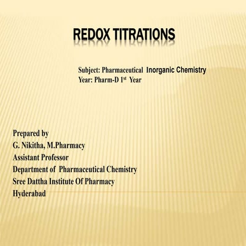 4. redox titrations