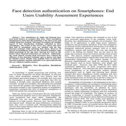 4.face detection authentication on smartphones end users usability assessment...