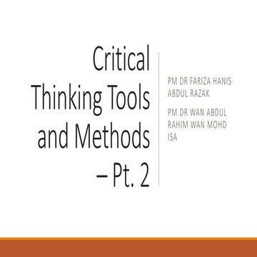 4. critical thinking tools   methods   pt. 2