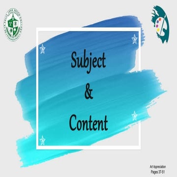 subject and content