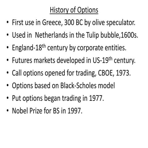 option basics