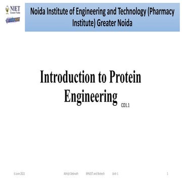 Introduction to Protein Engineering