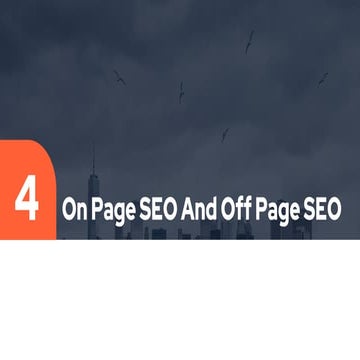 On Page SEO And Off Page SEO