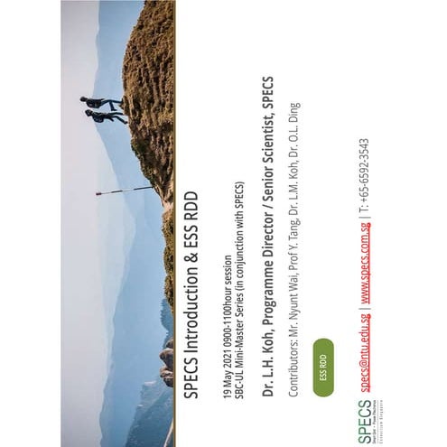 4. specs   specs introduction &amp; ess rdd