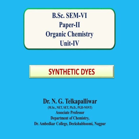 Synthetic Dyes