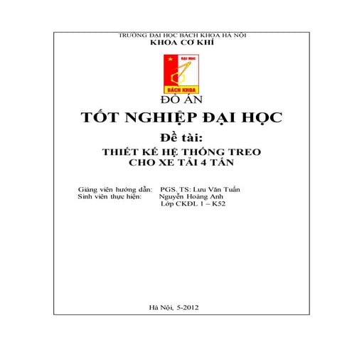 4.2.3. thiết kế hệ thống treo cho xe tải 4 tấn