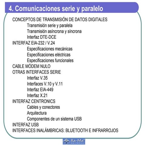 comunicaciones serie y paralelo