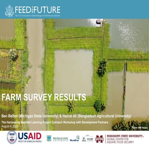 FIL Outreach workshop presentation 4.FIL Farm survey results