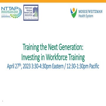 Training the Next Generation: Investing in Workforce Training