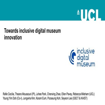 Towards inclusive digital museum innovation: theoretical and practical issues...