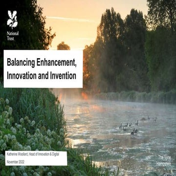 Balancing enhancement, innovation and invention