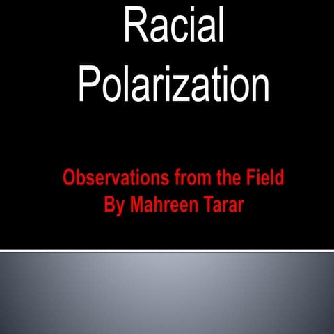 4. Racial polarization 01 by mahreen tarar