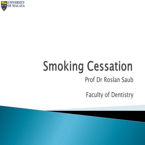 4. Smoking Cessation lecture.pdfjjhhjhjj | PDF