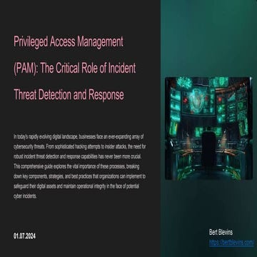 Mastering Incident Threat Detection and Response: Strategies and Best ...