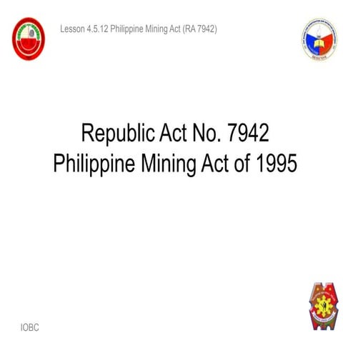 Power point Presentation on Mining Act.pptx