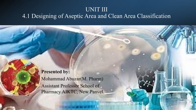 Designing of aseptic area | PPTX