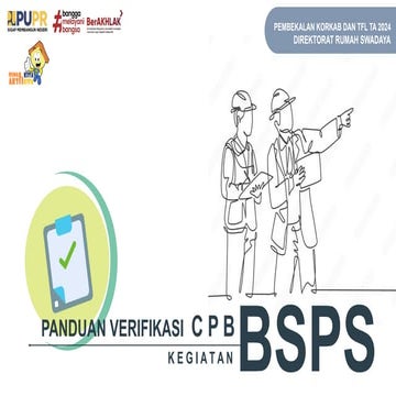 Modul Pelaksanaan BSPS Kementerian Perumahan dan Kawasan Permukiman | PDF