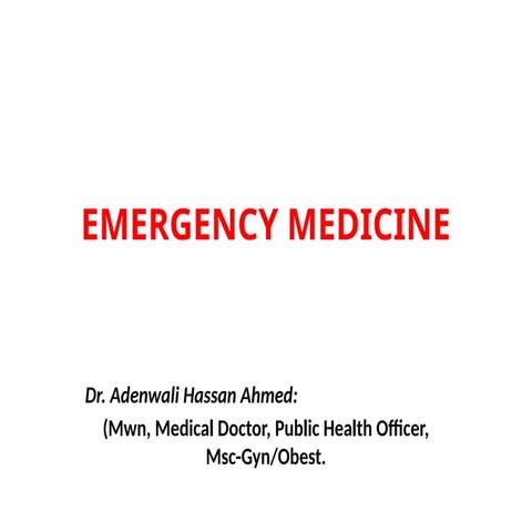 EMERGENCY MEDICINE...pptx Medical students lecturer