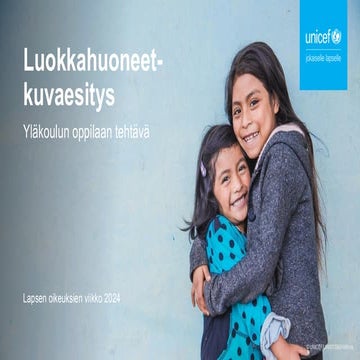 Luokkahuoneet-kuvaesitys yläkoululaisille