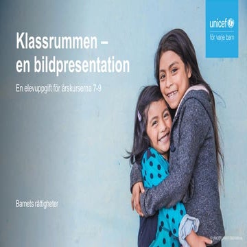 Klassrummen – ​ en bildpresentation för årskurserna 7-9​ ​