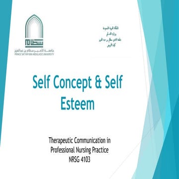 Self concept and self esteem for teching