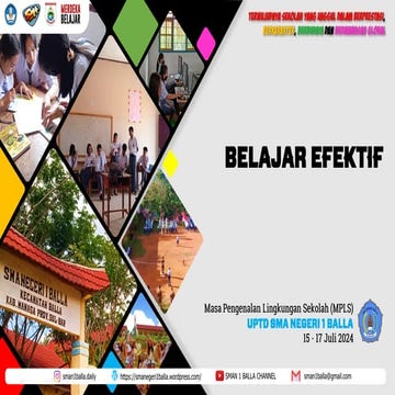 4. BELAJAR EFEKTIF YANG DISELENGGARAKAN OLEH PANITIA