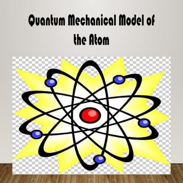 Quantum Mechanical Model of the atom....