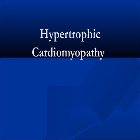 HOCM Hypertrophic cardiomyopathy | PPT