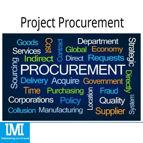 4. Methods of Proc, Prep of SBDs & Developing Specifications in Project Procu...