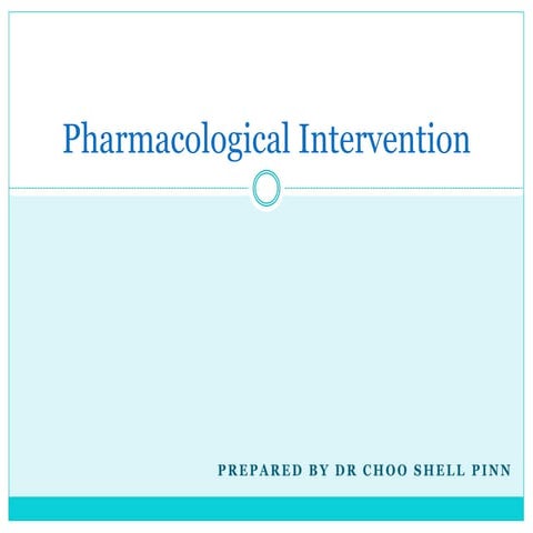 PHARMACOLOGICAL INTERVENTION in aggression