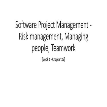 4.1software Project Management - Risk management^J Managing [Autosaved].pptx