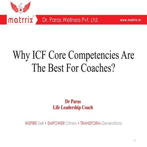 Why ICF is the Foundation of Great Coaching? | PPTX
