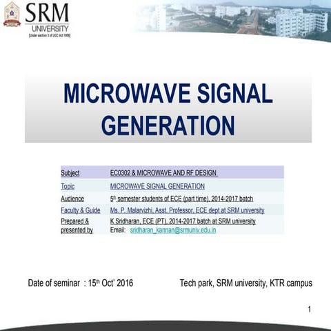 MW&OC UNIT-1 PPT -MICROWAVE TUBES.pptx INTRODUCTION | PPTX