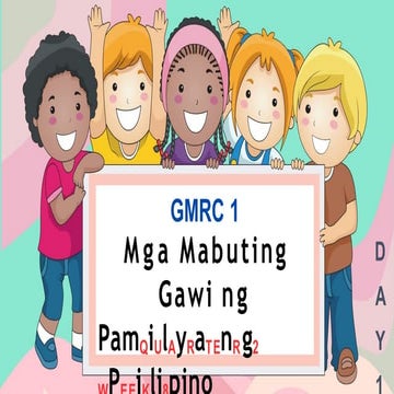 GMRC and Values education Week 7 day 1 ppt | PPTX