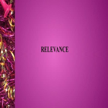 Relevance theory part 1 | PPTX
