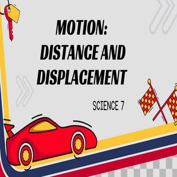 Distance vs- Displacement.ppt for grade 7 | PPT