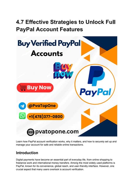 Comprehensive 2026 Guide to Safely Verify Your PayPal Account and ...