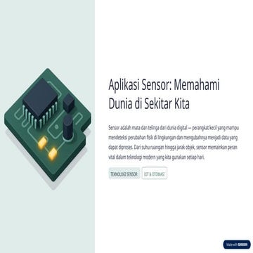 Aplikasi Sensor dalam IoT dan Otomasi: Suhu, Proximity, dan Ultrasonik ...