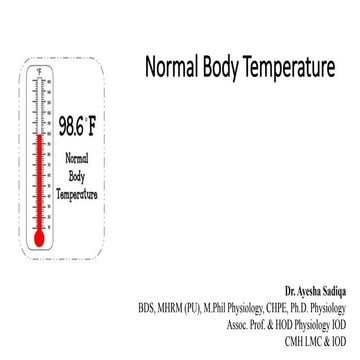 Regulation of temperature of Human body | PPTX