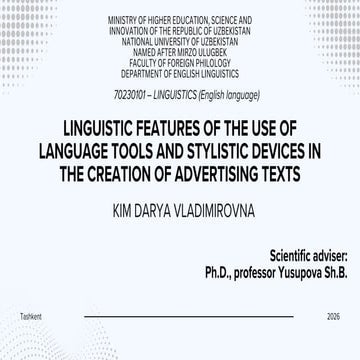 Linguistic Features and Stylistic Devices in English and Russian Social ...