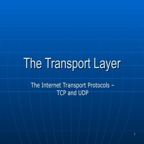 Comprehensive Overview of TCP and UDP Transport Layer Protocols in ...