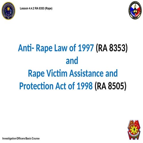 Power point anti rape law | PPTX